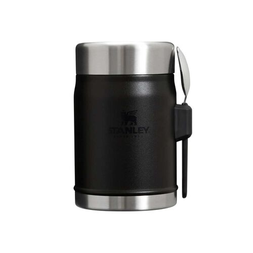 Stanley The Legendary Classic Food Jar + Spork 14oz Black 2.0